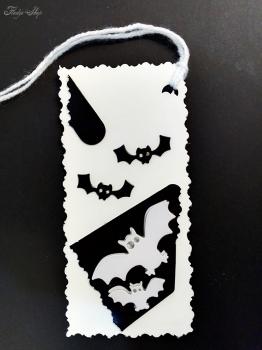 Geschenkanhänger Karte Fledermaus